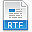 文件扩展名rtf图标