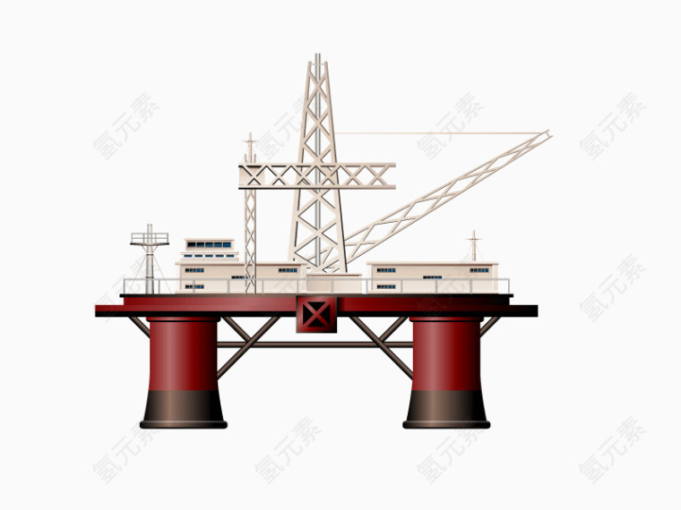 桥建筑卡通矢量素材