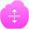 光标分裂Pink-cloud-icons