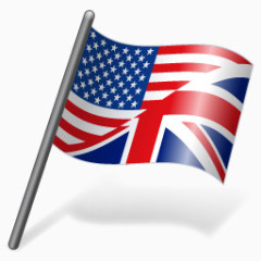 English Language Flag 3 Icon