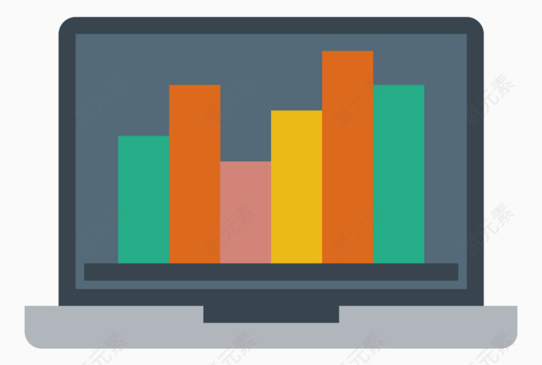 商务电脑图标元素