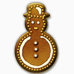 姜面包雪人gingerbread-icons