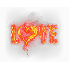 火焰燃烧love