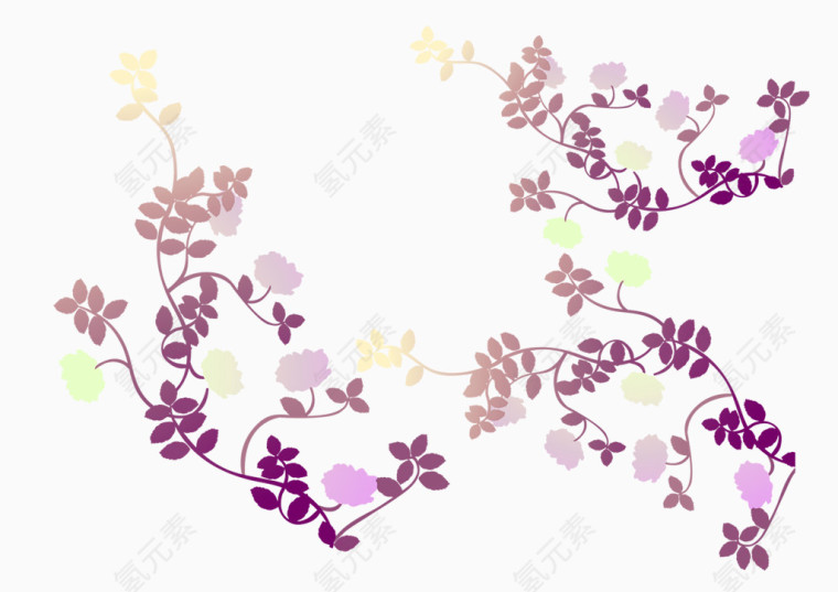 紫色藤条