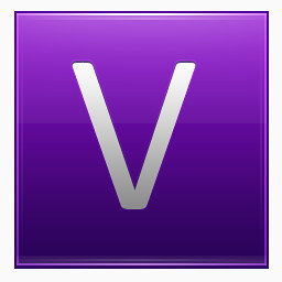 字母V紫图标