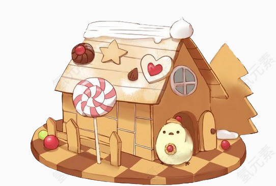 小鸡糖果小木屋