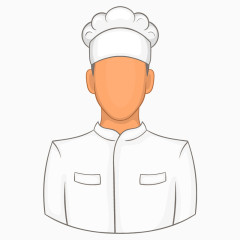 卡通手绘厨师头像