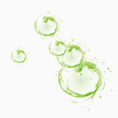绿色半透明水泡