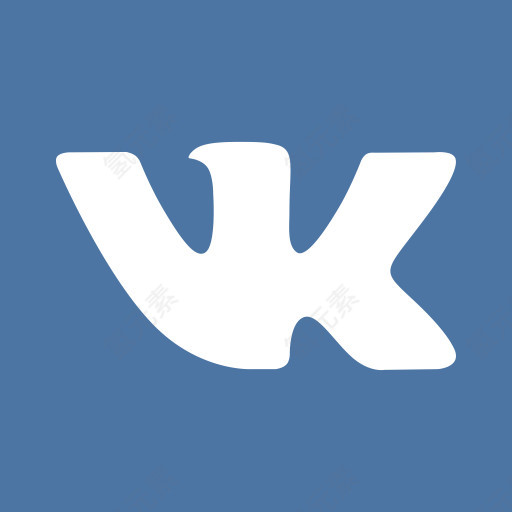 接触中国标志网络社会V KontakteVKVKontakte社会平面按钮