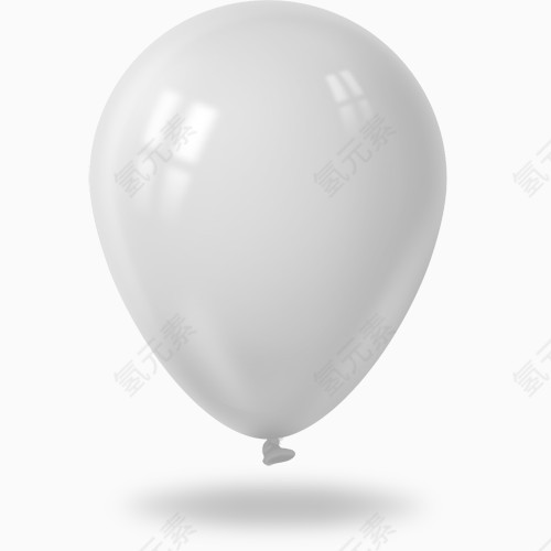 白色的气球