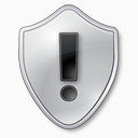 警告盾灰色保护警卫安全警报感叹错误误差基础软件