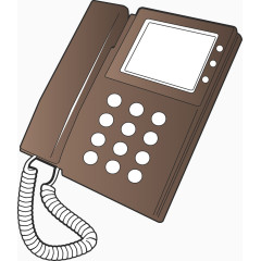 棕色的电话机