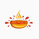 食品热狗番茄酱图标