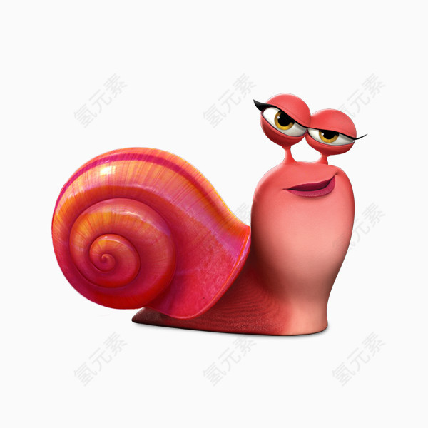 卡通小动物蜗牛