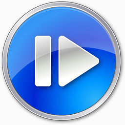 Step Forward Normal Blue Icon