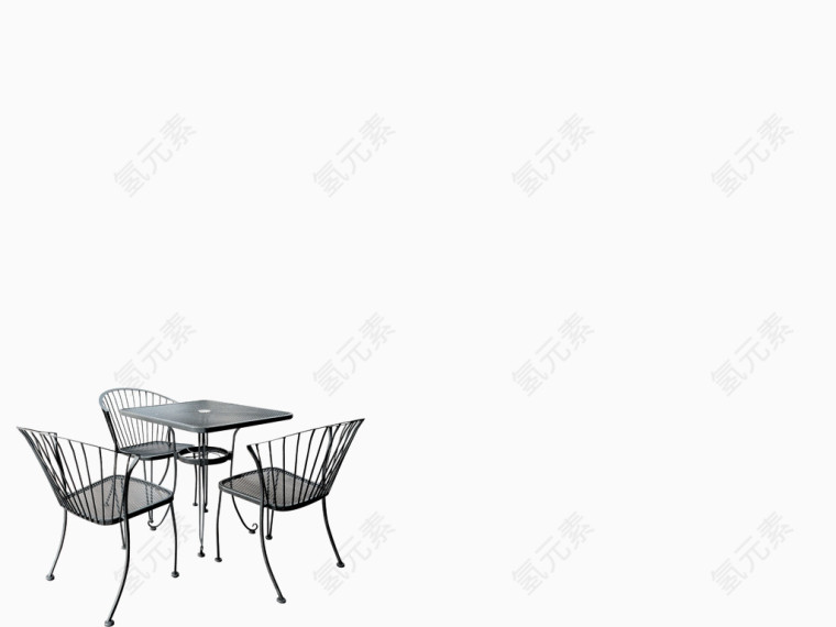 简洁桌椅
