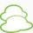 天气云超级单声道绿色图标下载