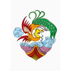 卡通中国吉祥刺青刺绣图案元素