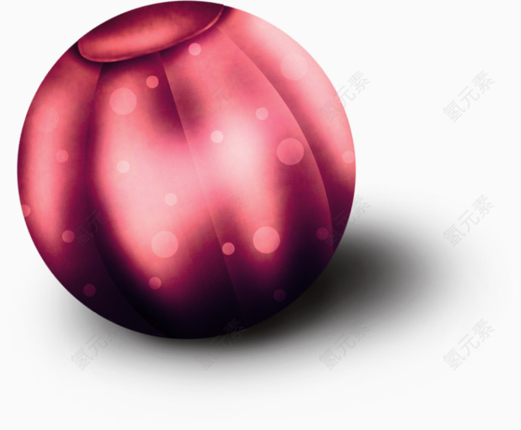 紫红色球