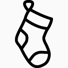 节日圣诞袜子图标