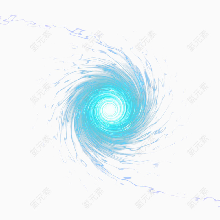蓝色星际云漩涡光