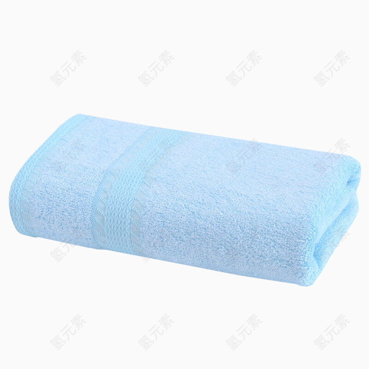 蓝色毛巾家纺
