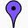 紫色的点google-map-pin-icons