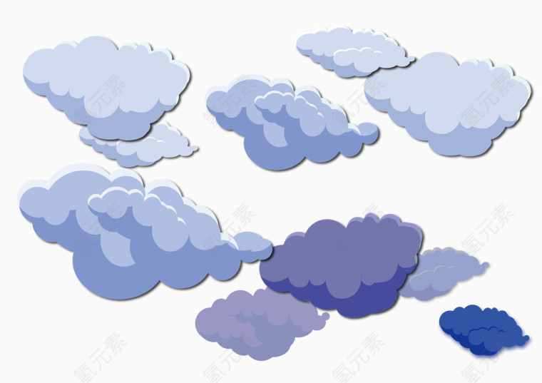 卡通天空云朵设计