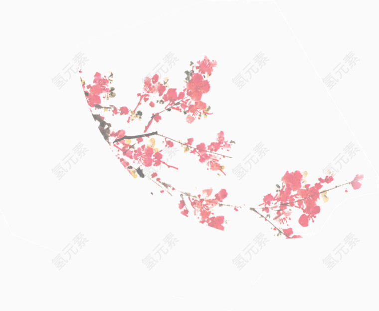 梅花水墨画