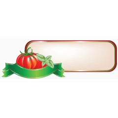  西红柿花纹边框