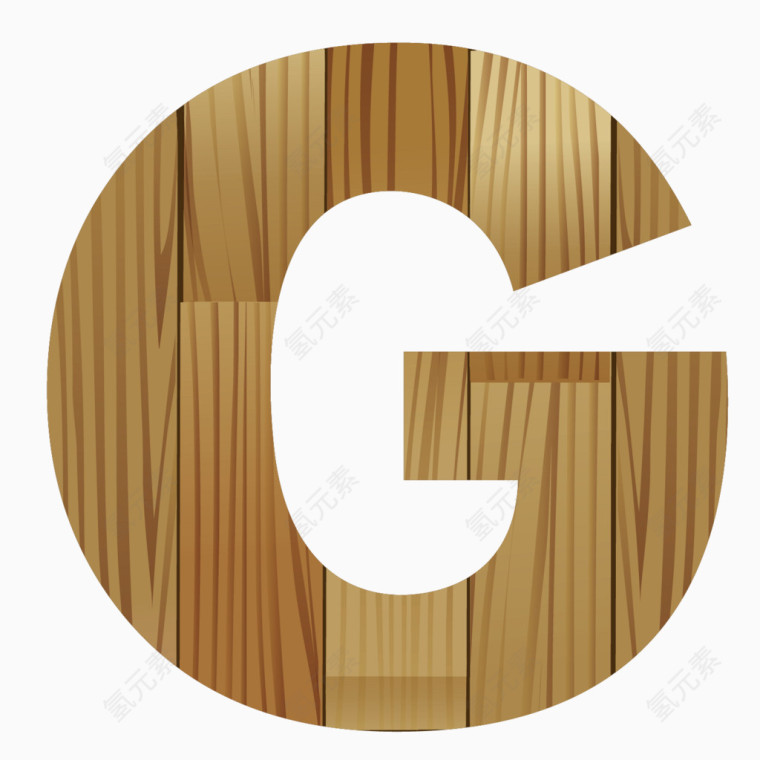 木纹英文字母G