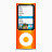 iPod纳米橙色iconset上瘾的味道
