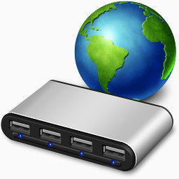 Network usb hub Icon