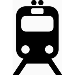轨道火车运输AIGA符号标志