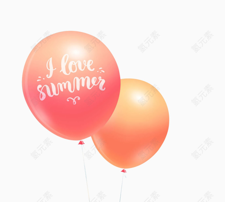 我爱夏天气球