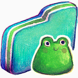 青蛙绿色文件夹summer-love-icons