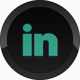 linkedin社会联系在黑色