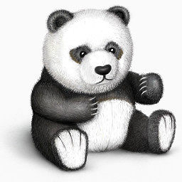熊猫豪华的泰迪熊Plush-icons