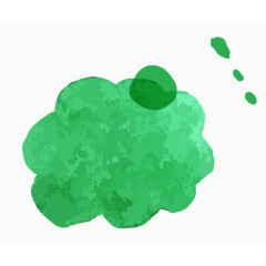 水墨绿色聊图标