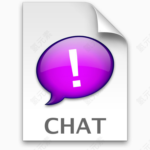 紫色聊天iChat图标