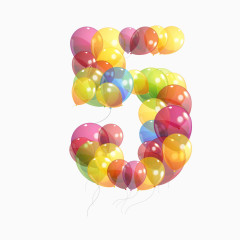 气球数字5