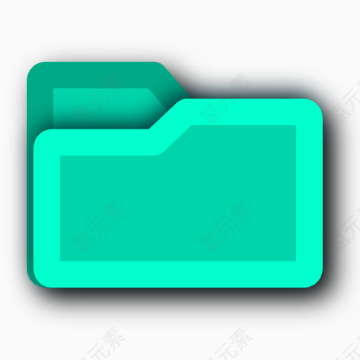文件夹光绿色蓝色提示能量提示2D