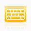 键盘超级单黄图标