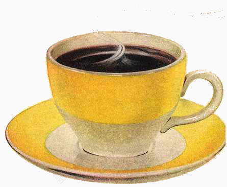 金色质感咖啡杯
