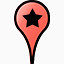 红色的星星google-map-pin-icons