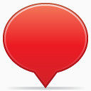 社会气球红色图标
