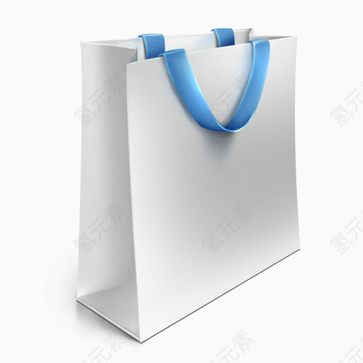 白色的袋购物bag-icon-set