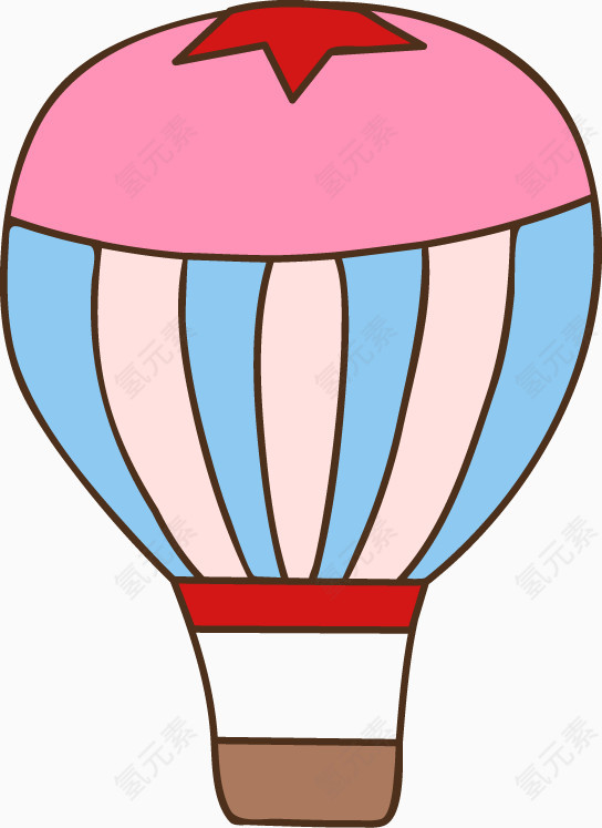 卡通热气球贴图