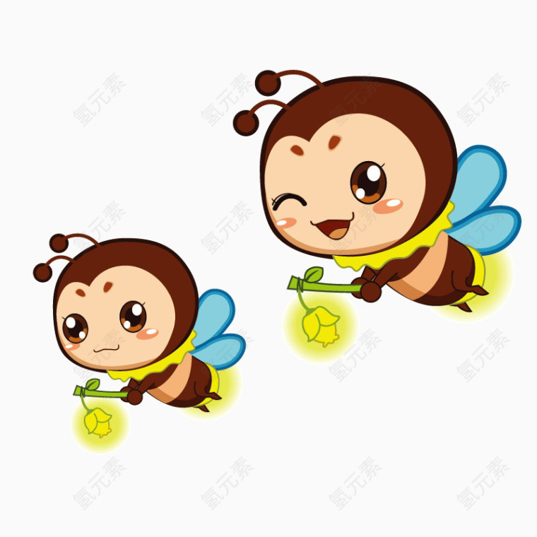 蜜蜂免抠图装饰元素