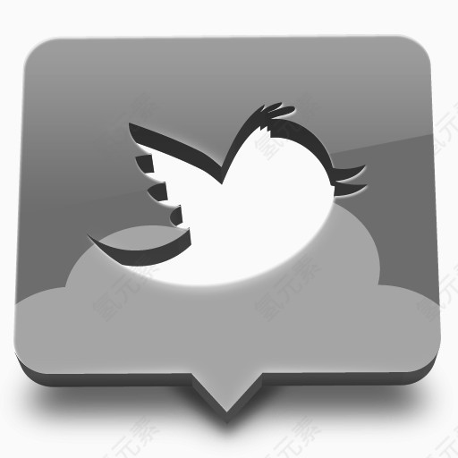 灰色推特Twitter-Icons